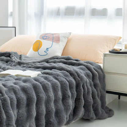 Soft Premium Bunny Blanket for Living Room and Bedroom Comfort