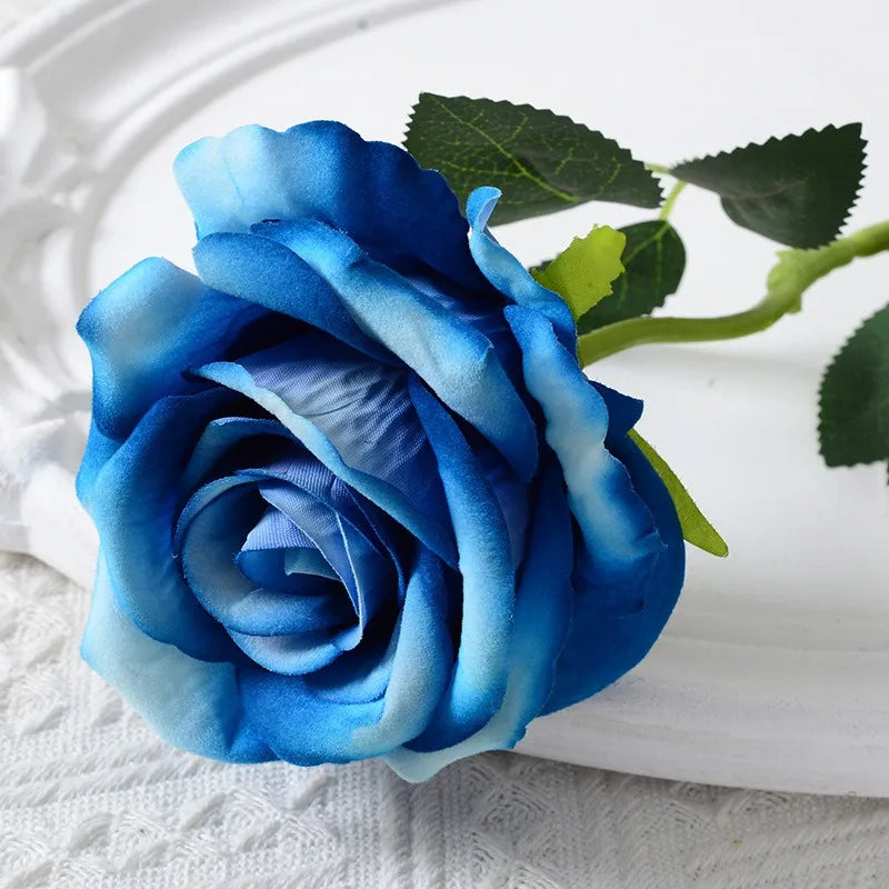Realistic Velvet Silk Rose Bouquet - 20 Pieces-Orizon Depot