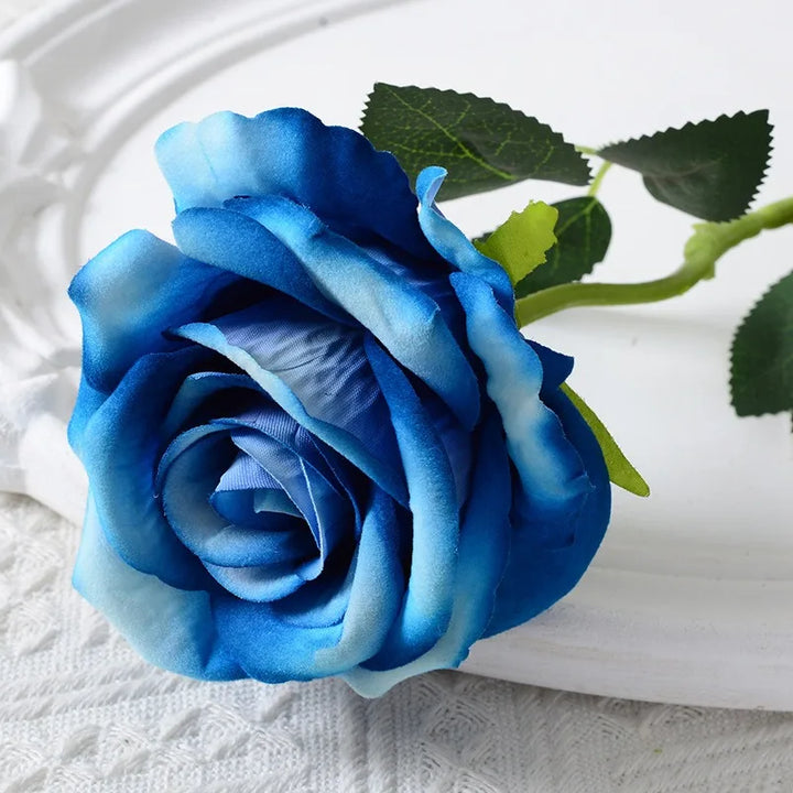 Realistic Velvet Silk Rose Bouquet - 20 Pieces-Orizon Depot