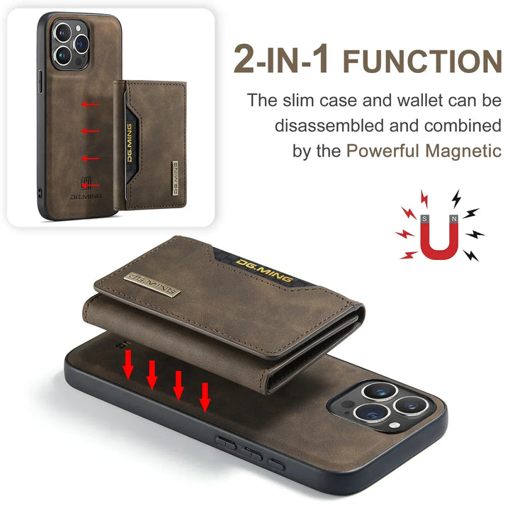 2-in-1 iPhone Case with Detachable Wallet for Ultimate Convenience-Orizon Depot