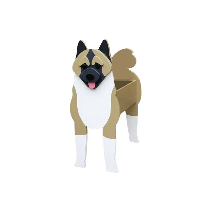 Dog Plant Container - Pawsome Flower Pot for Various Breeds-Orizon Depot