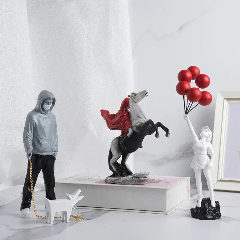 Banksy-Inspired Sculpture Collection for Art Enthusiasts-Orizon Depot