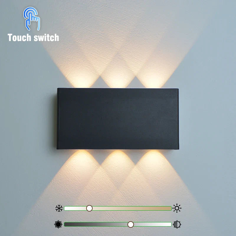 Rechargeable Wall Lamp | Minimalist Wood-Grain Style