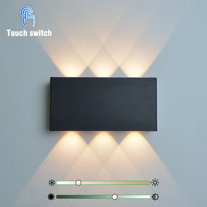 Rechargeable Wall Lamp | Minimalist Wood-Grain Style for Home Decor