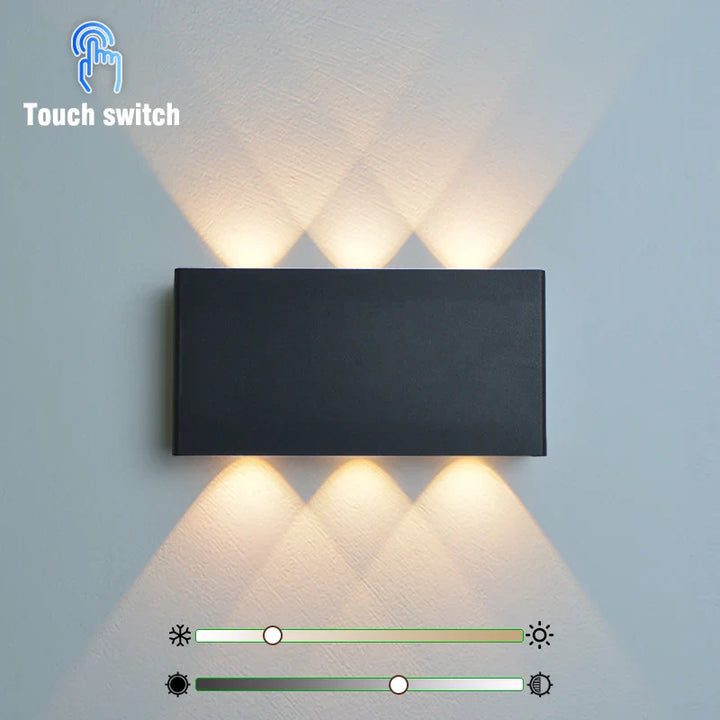 Rechargeable Wall Lamp | Minimalist Wood-Grain Style