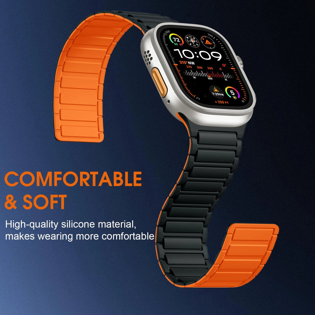 Men's Silicone Strap for Apple Watch Ultra Accessories