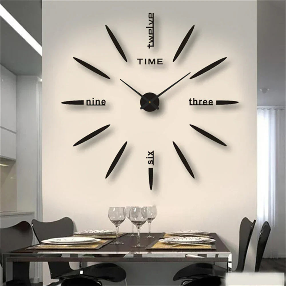Large Unique Style Acrylic Wall Clock for Home Decor-Orizon Depot