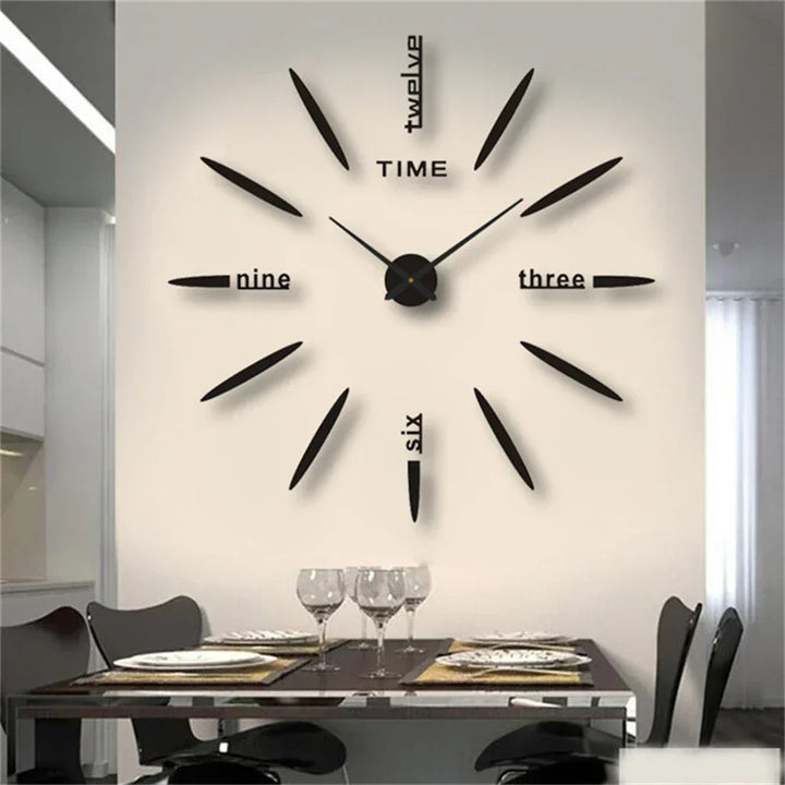 Large Unique Style Acrylic Wall Clock for Home Decor-Orizon Depot