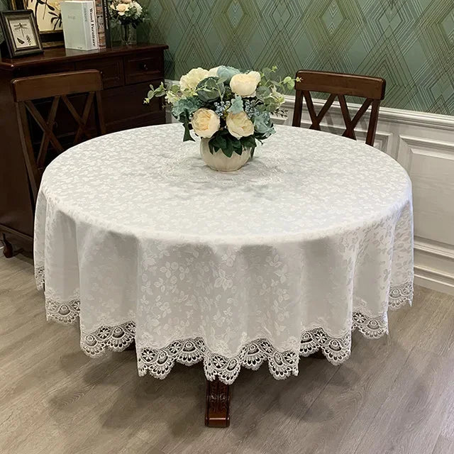 Victorian Lace Dreams Elegant Tablecloth for Special Occasions-Orizon Depot