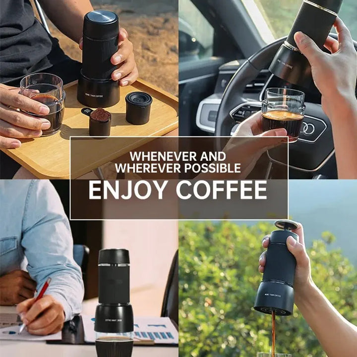 Portable 18 Bar Coffee Machine, Hand Pressure Operation for Camping-Orizon Depot