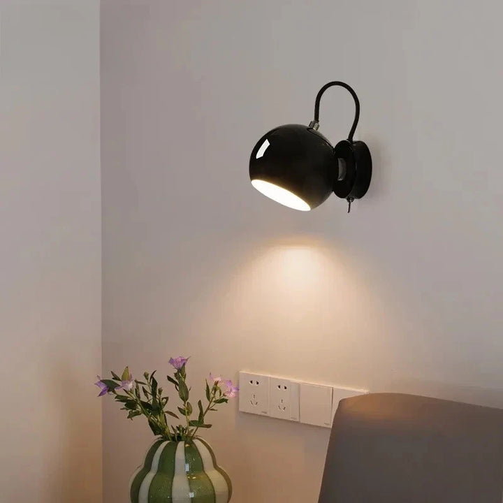 Adjustable Dome Cream Wall Lamp for Modern Interiors