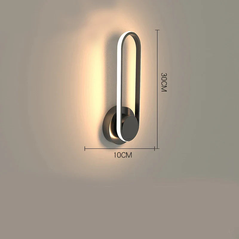 Contemporary LED Wall Light | 330° Rotating Aluminum Fixture