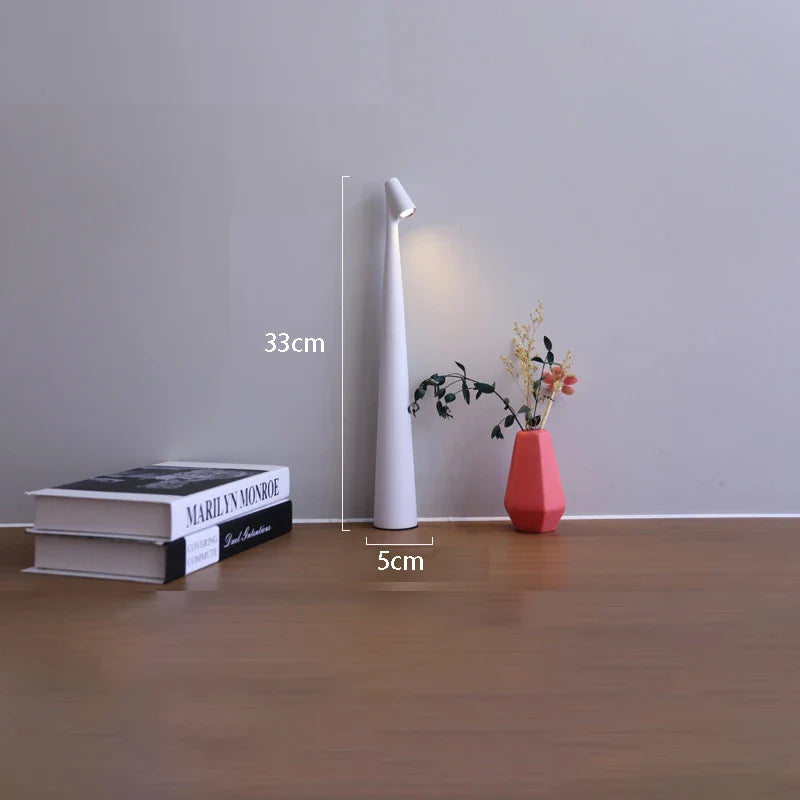 Rechargeable Touch Dimmable LED Table Lamp for Modern Spaces