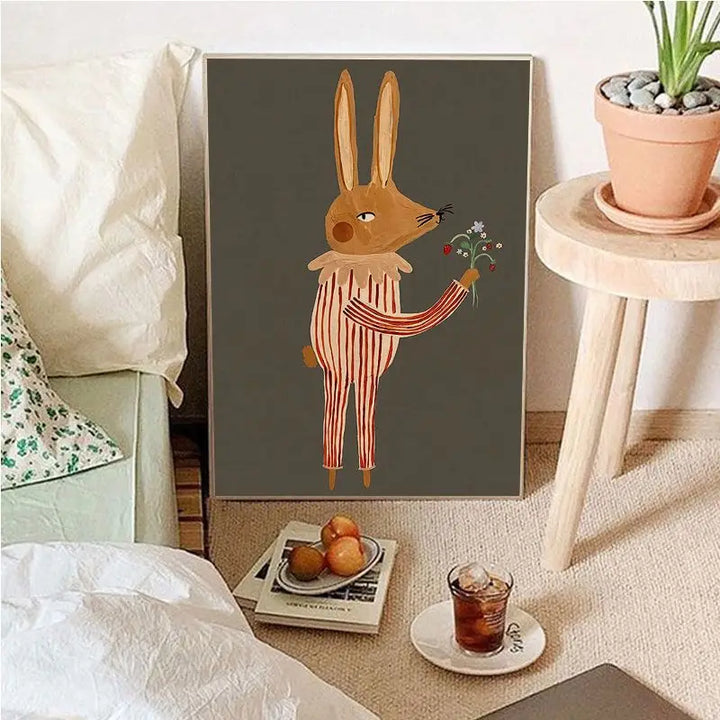 Vintage Cartoon Canvas Wall Art-Orizon Depot