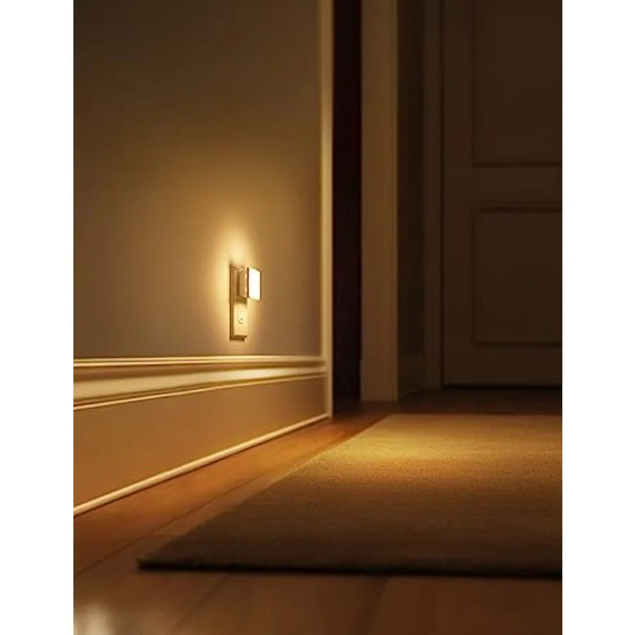 Night Lights Plug into Wall 2-Pack, Soft White Auto-On/Off