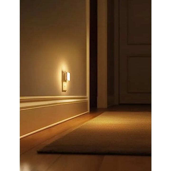 Night Lights Plug into Wall 2-Pack, Soft White Auto-On/Off