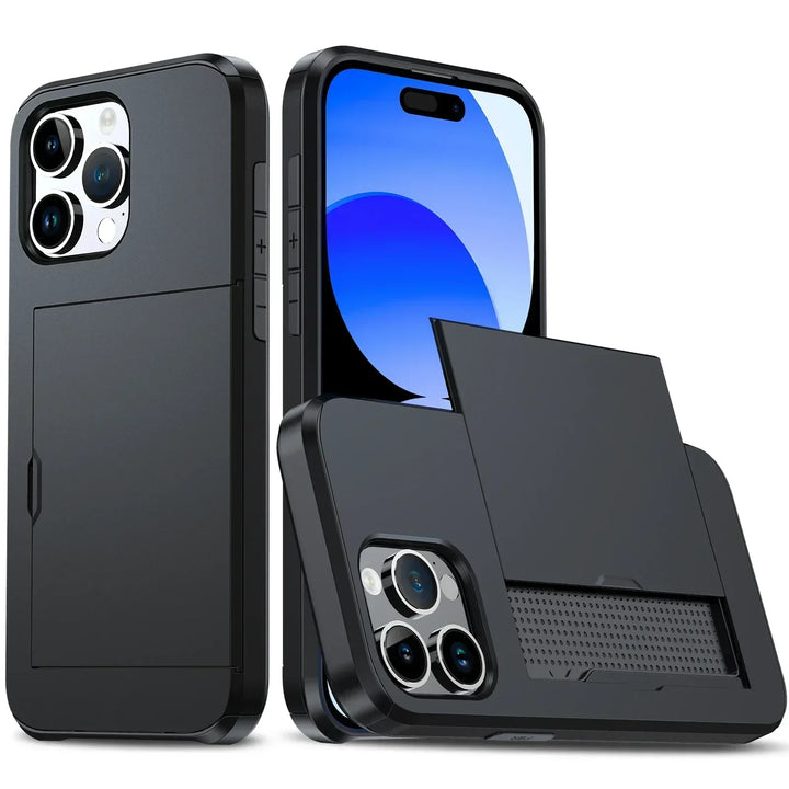 Slim iPhone Case with Card Holder | Stylish Protection & Storage-Orizon Depot