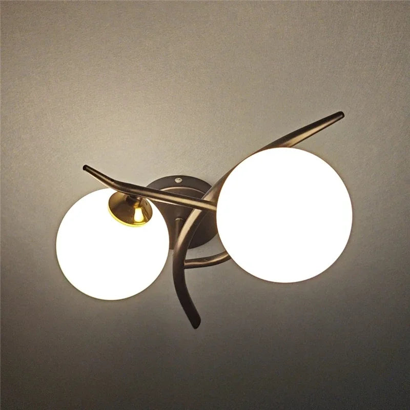 Nordic Dual Globe LED Wall Light for Modern Home Decor