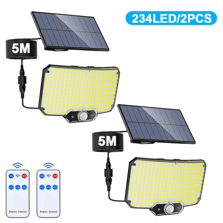 Solar Powered Motion Sensor Outdoor Security Light