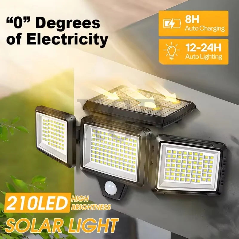 Solar Outdoor Motion Sensor Lights with Remote Control