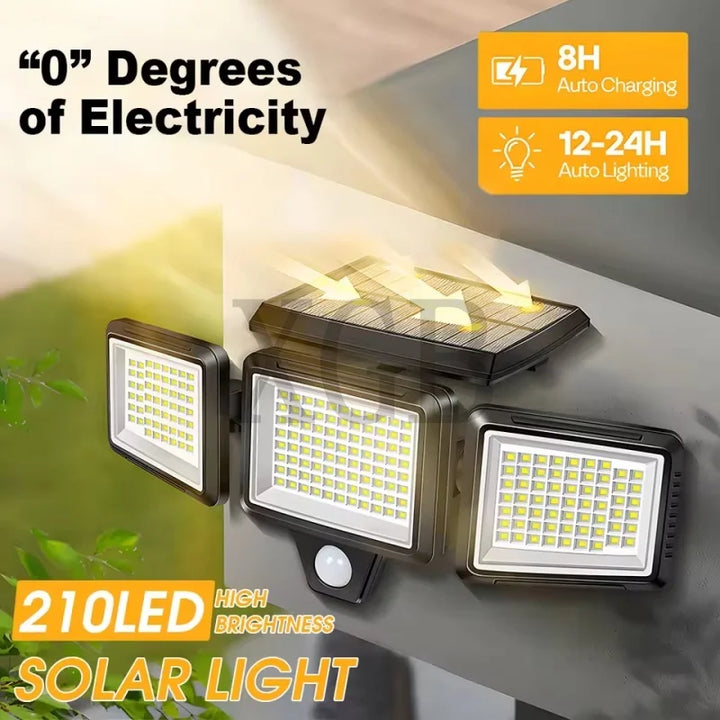 Solar Outdoor Motion Sensor Lights with Remote Control