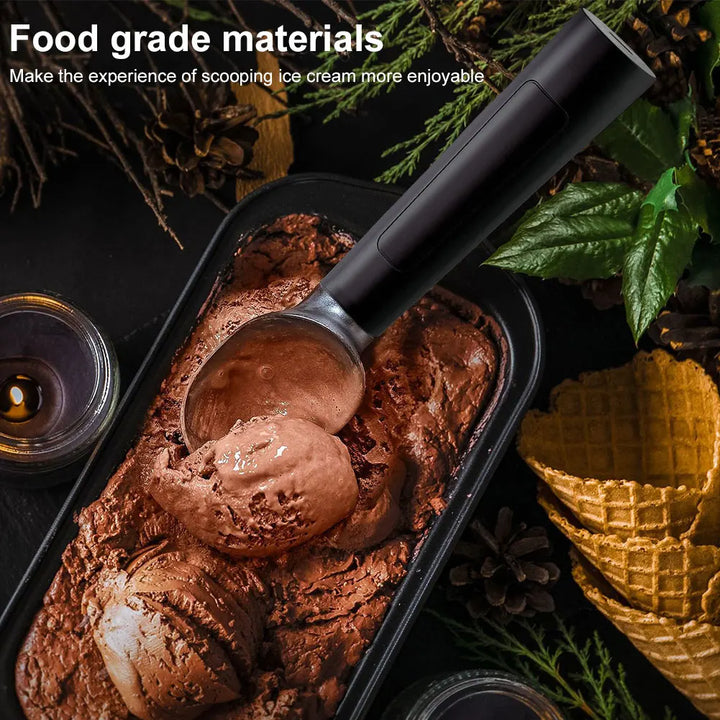 Heated Ice Cream Scooper with LED Display for Easy Serving-Orizon Depot