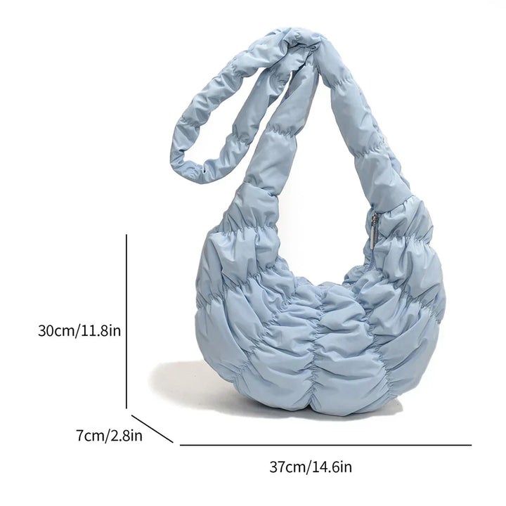 Puff Croissant Shoulder Bag - Stylish and Versatile Handbag-Orizon Depot