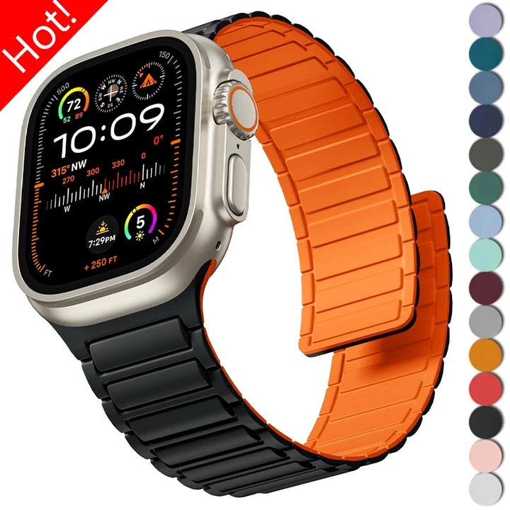 Men's Silicone Strap for Apple Watch Ultra Accessories