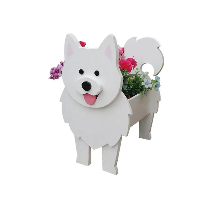 Dog Plant Container - Pawsome Flower Pot for Various Breeds-Orizon Depot