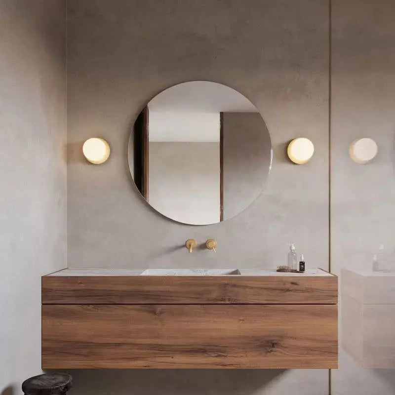 Minimalist Modern Glass Wall Lamp for Bathroom & Bedroom Lighting