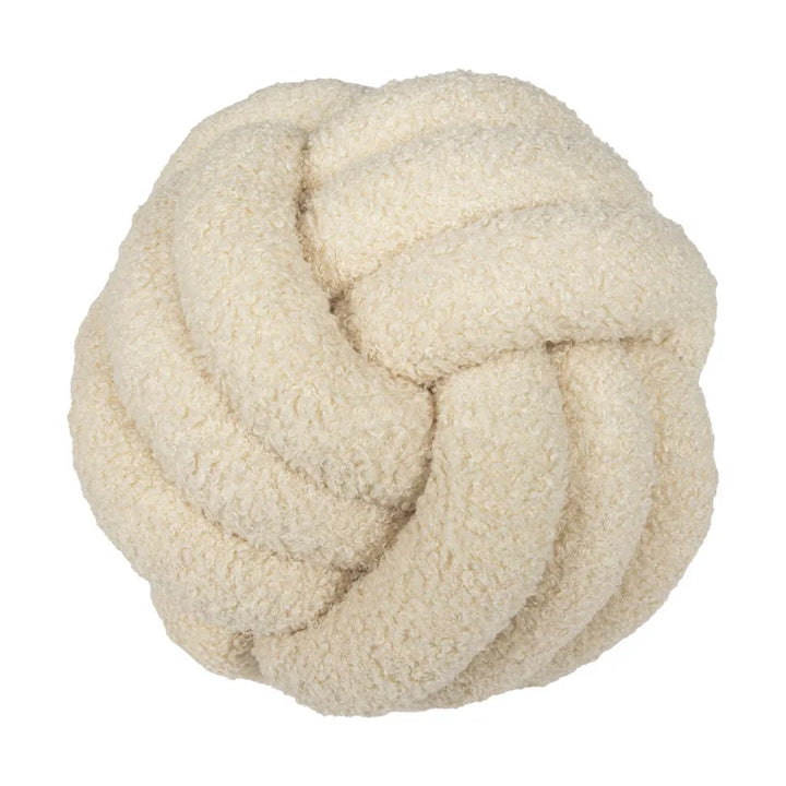 Cozy Hand-Knotted Sheepskin Throw Pillow - Soft Decorative Accent-Orizon Depot
