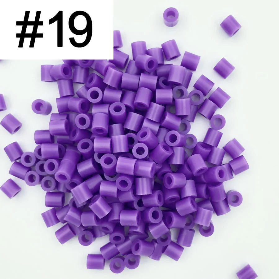 5mm 1000PCS Colorful Iron Fuse Beads for Kids DIY Pixel Art Toys