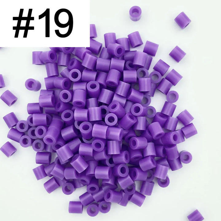 5mm 1000PCS Colorful Iron Fuse Beads for Kids DIY Pixel Art Toys