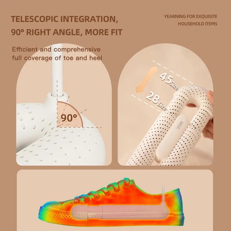 Stretchable Wearable Electric Shoe Dryer with Sterilization Function-Orizon Depot