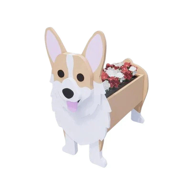 Dog Plant Container - Pawsome Flower Pot for Various Breeds-Orizon Depot