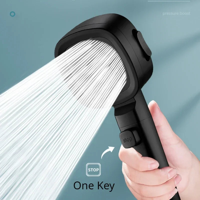 Water-Saving High Pressure Shower Head with 3 Adjustable Modes