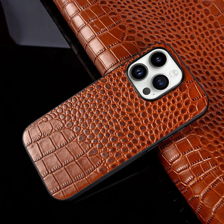Genuine Leather iPhone Case for Stylish Protection-Orizon Depot
