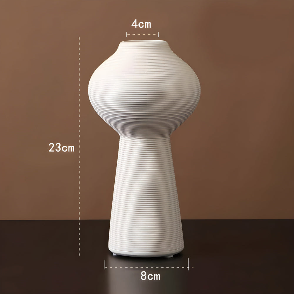 Minimalistic Handcrafted Ceramic Zen Vase for Home Decor-Orizon Depot