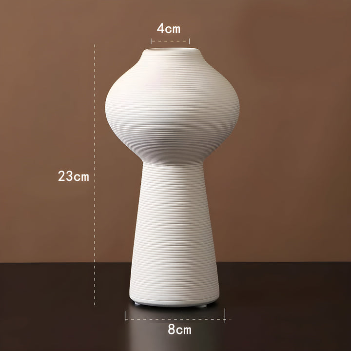 Minimalistic Handcrafted Ceramic Zen Vase for Home Decor-Orizon Depot