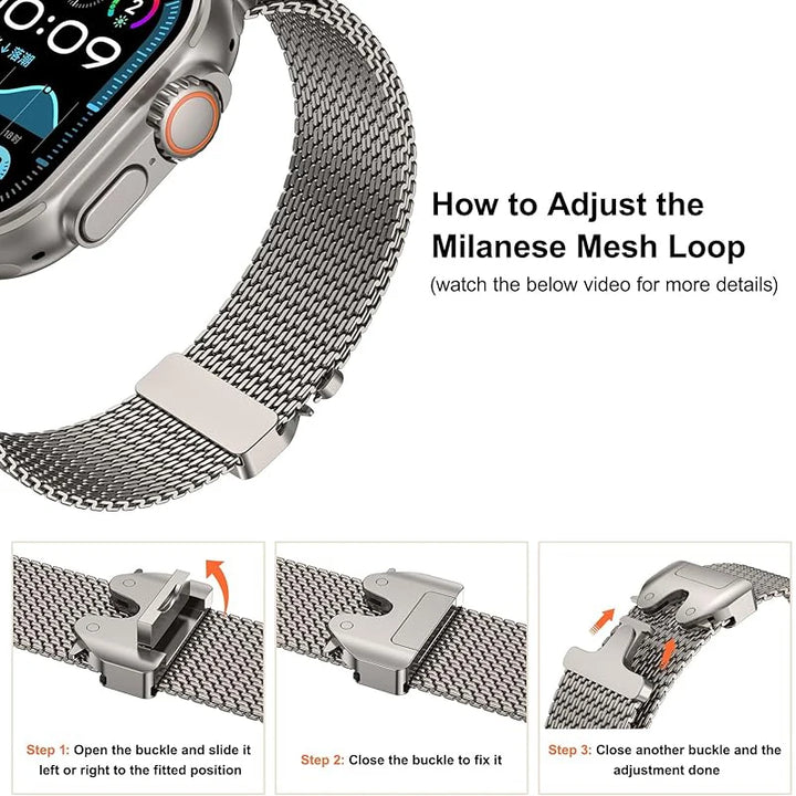 Milanese Loop Strap – Apple Watch Ultra Accessories for Men