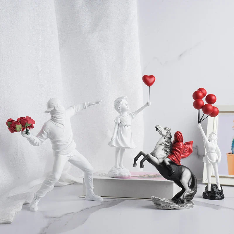 Banksy-Inspired Sculpture Collection for Art Enthusiasts-Orizon Depot