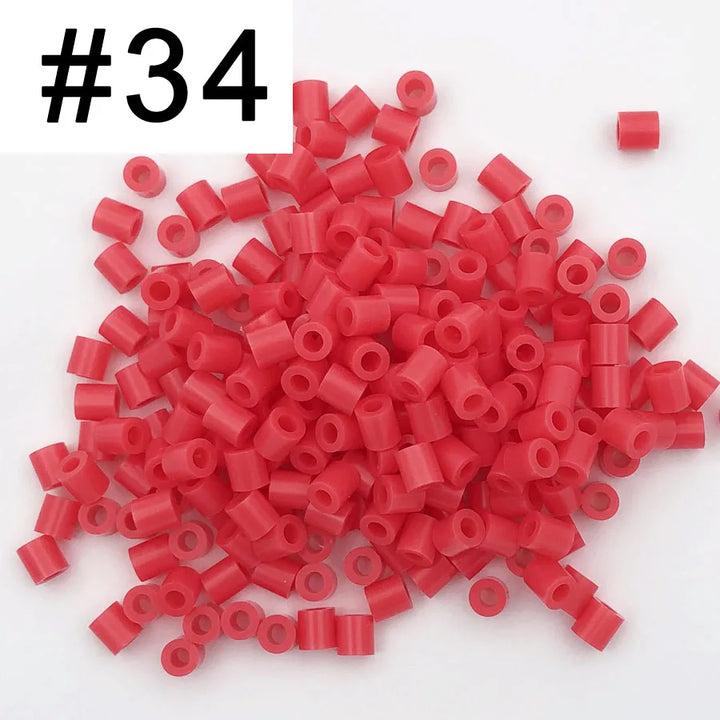 5mm 1000PCS Colorful Iron Fuse Beads for Kids DIY Pixel Art Toys