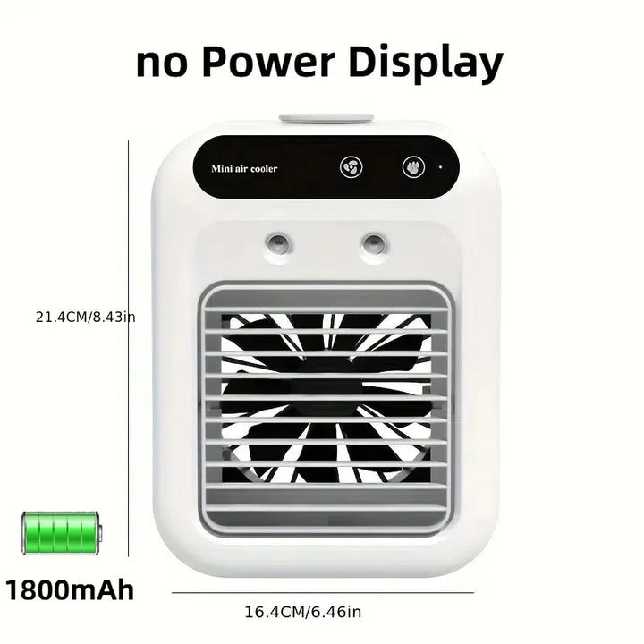 Portable Mini Cooling Fan with Water Tank and Battery