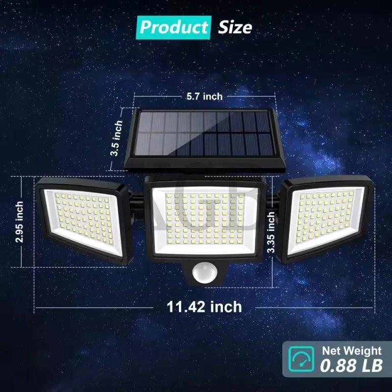 Solar Outdoor Motion Sensor Lights with Remote Control