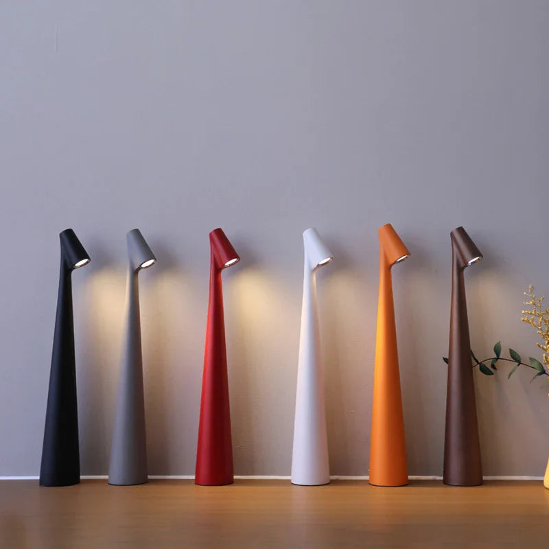 Rechargeable Touch Dimmable LED Table Lamp for Modern Spaces