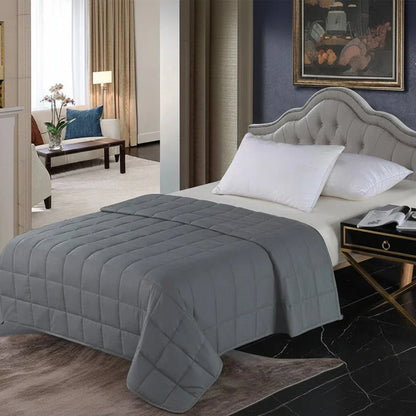 Quilted Weighted Blanket for Sleep Support and Pressure Relief