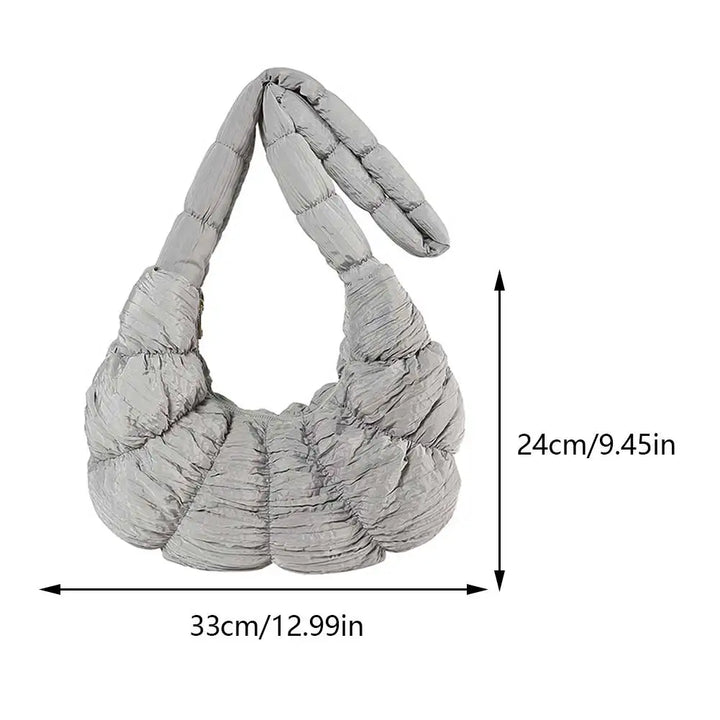 Puff Croissant Shoulder Bag - Stylish and Versatile Handbag-Orizon Depot