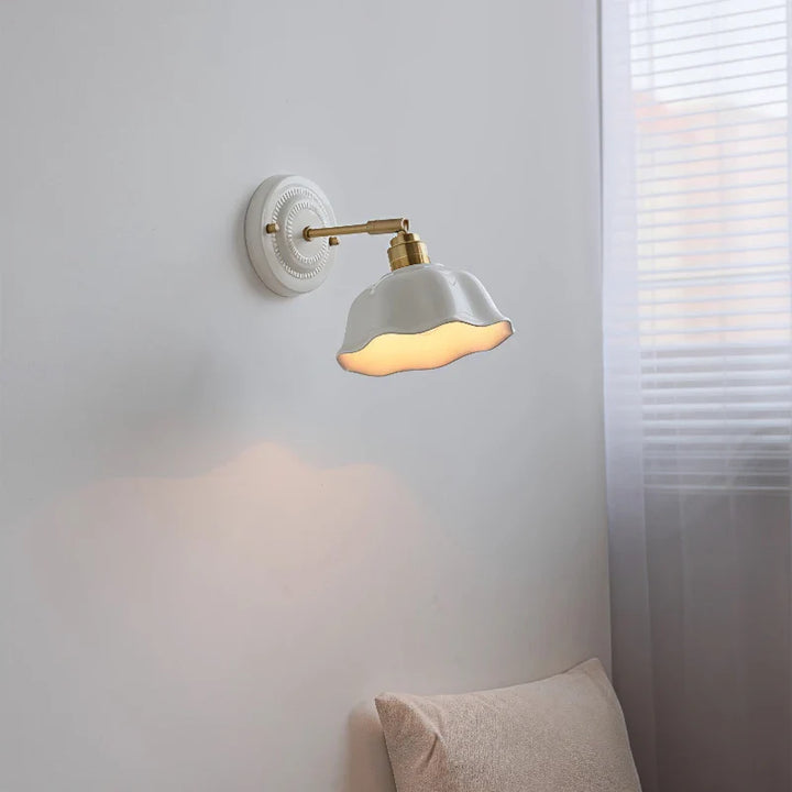 Vintage Cream Ceramic Wall Lamp | Elegant Lighting for Modern Homes