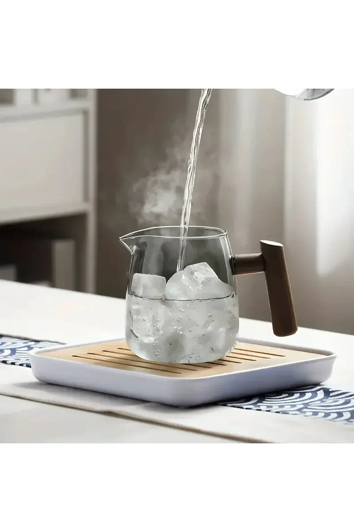 Wood Handle Glass Teapot for Brewing Perfect Tea-Orizon Depot