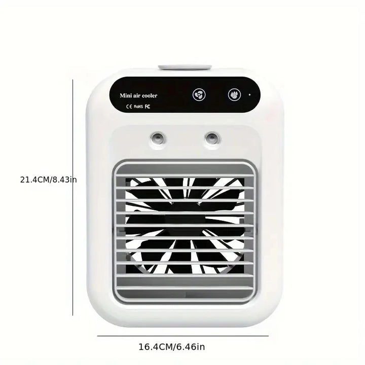 USB Air Cooler Fan with 500ml Capacity, 9-Blade Design